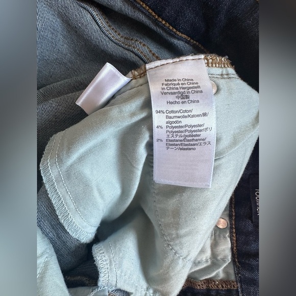 J. Crew Curvy Toothpick Skinny Jeans Cropped Raw Hem Dark Wash Size 29 - Picture 10 of 10